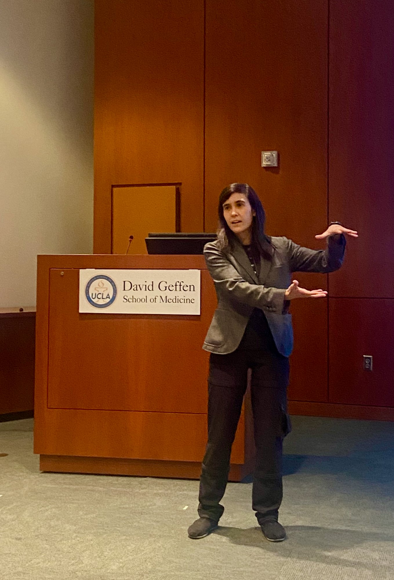 Sharena Rice speaking at UCLA David Geffen School of Medicine